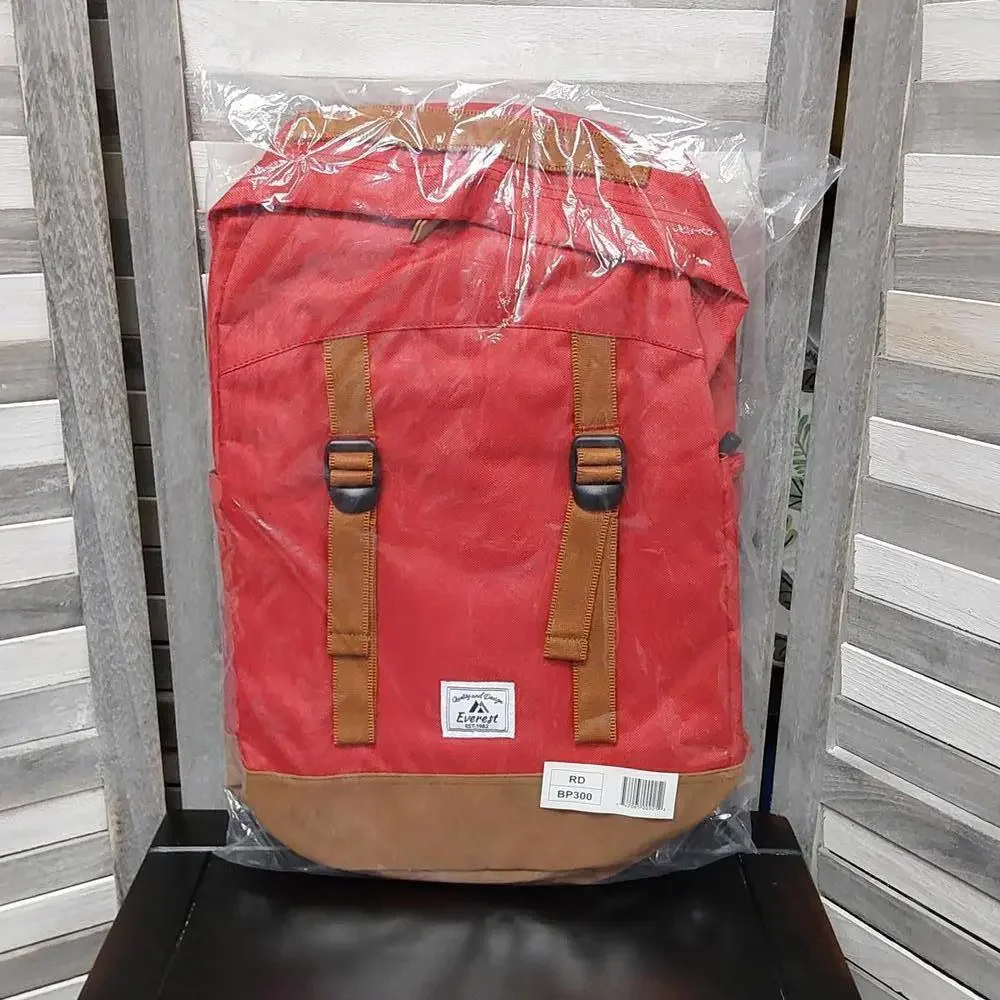 Everest Journey Backpack with Adjustable Straps  |  Red